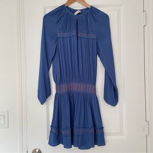 Ramy Brook Smocked Long Sleeve Boho Dress